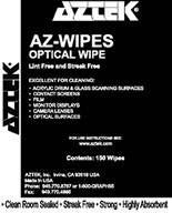 AZTEK Photo Wipes